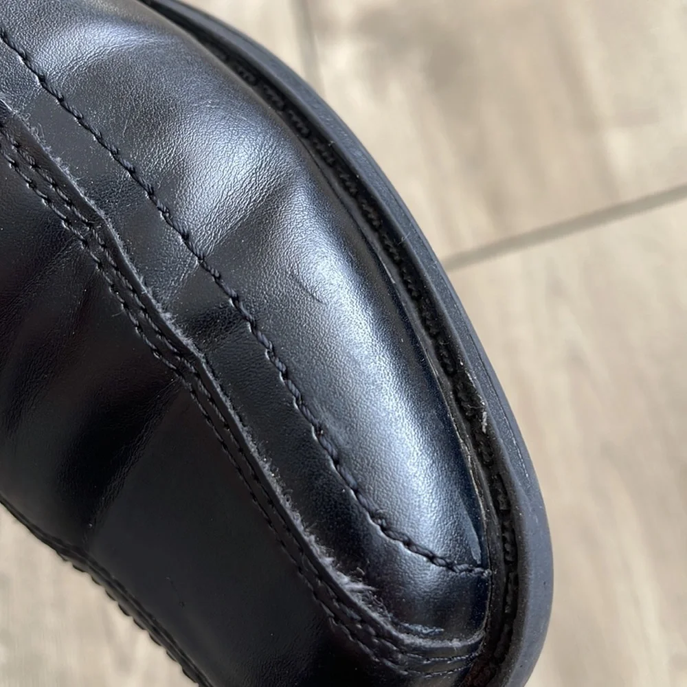 Smart Fit Boys Black Dress Shoes Size 2.5